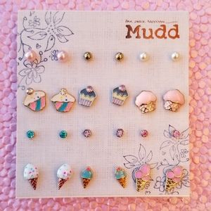 MUDD Cupcakes and Icecream Stud Earring Set